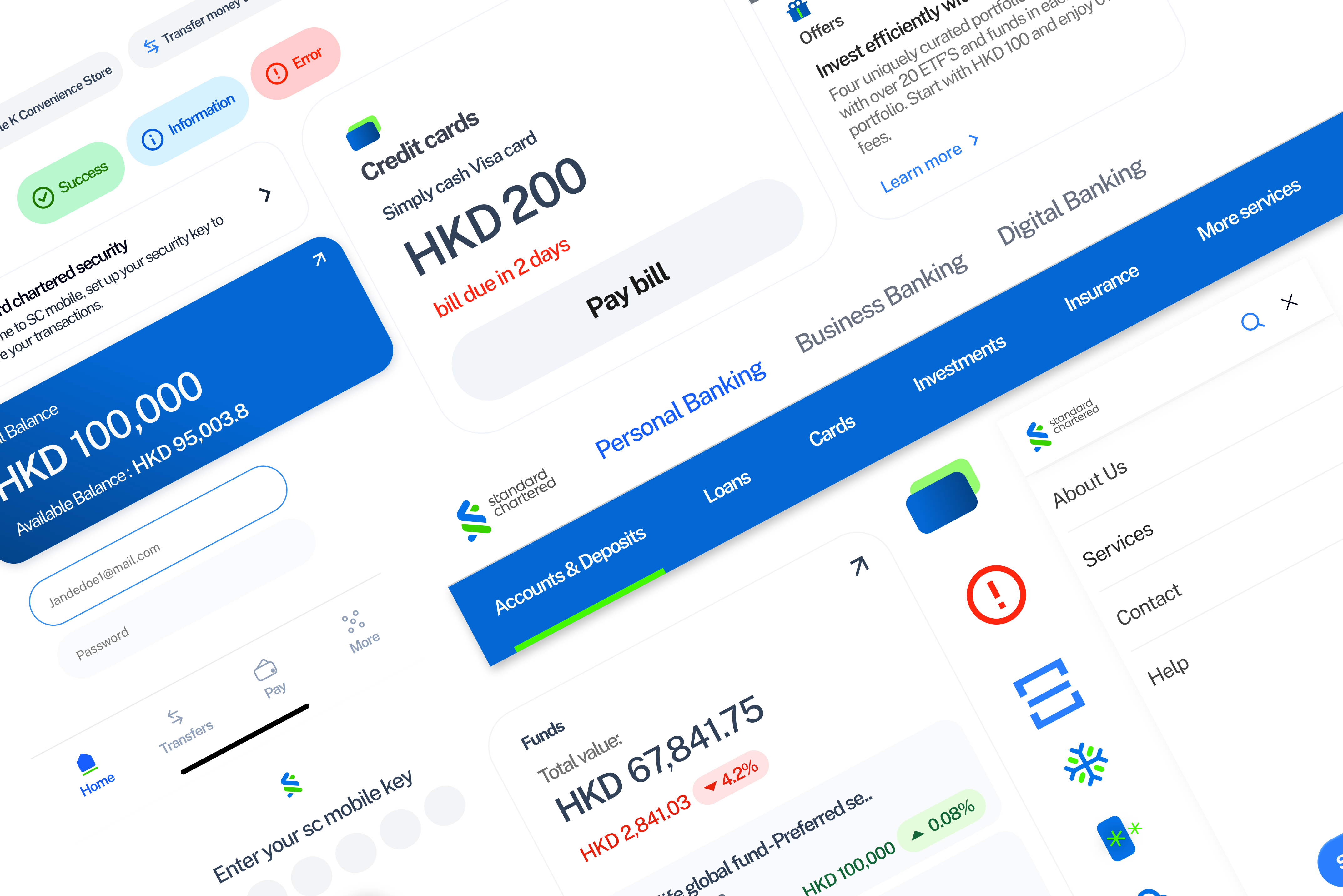design system components like buttons, modals and icons